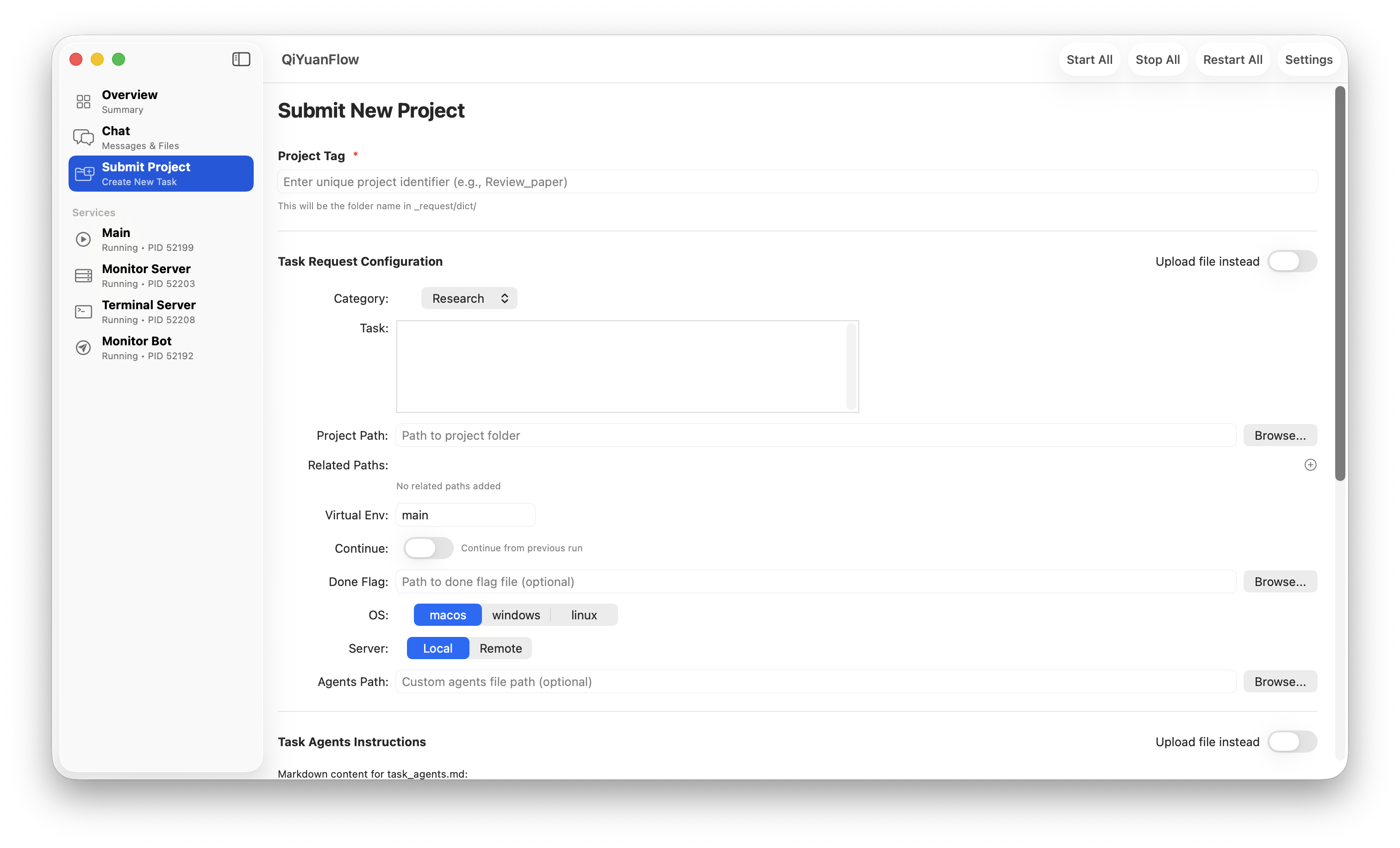 Submit New Projects